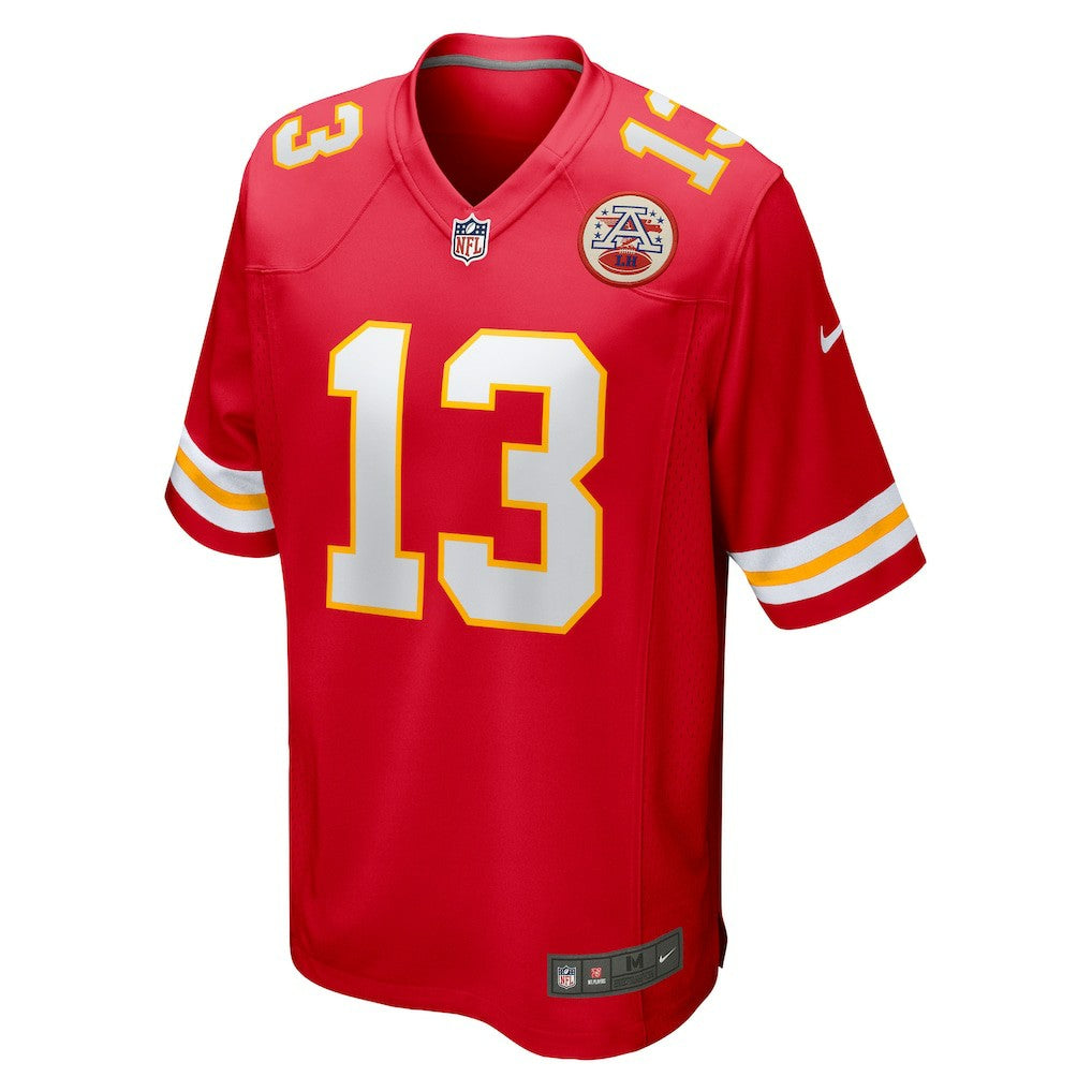 Nazeeh Johnson Kansas City Chiefs Game Player Jersey - Red sale
