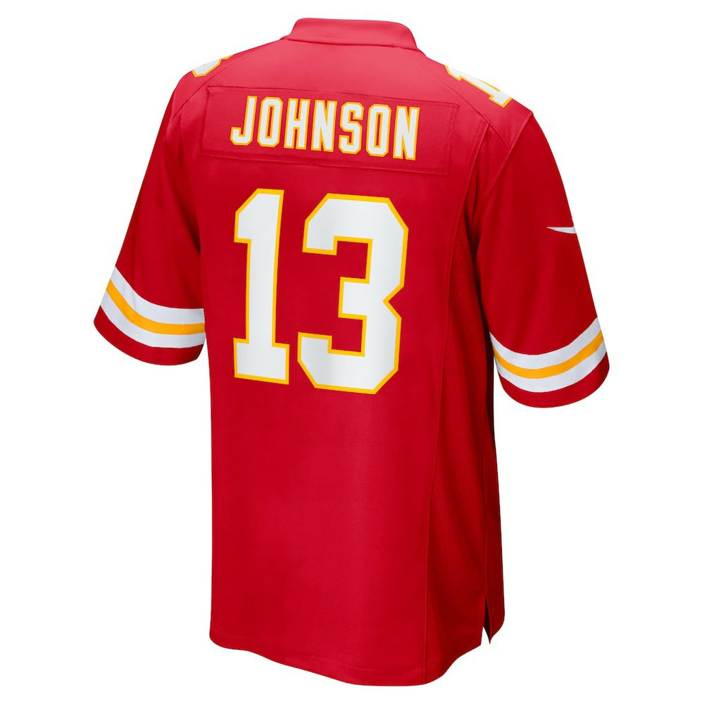 Nazeeh Johnson Kansas City Chiefs Game Player Jersey - Red sale