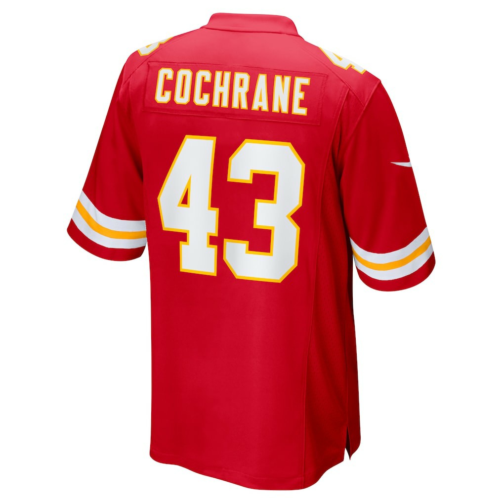 Jack Cochrane Kansas City Chiefs Game Player Jersey - Red outlet