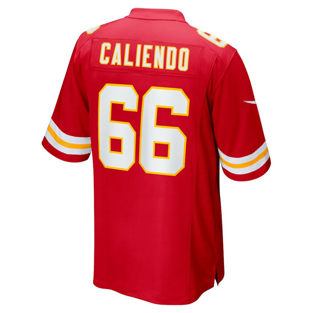 Mike Caliendo Kansas City Chiefs Game Player Jersey - Red on sale