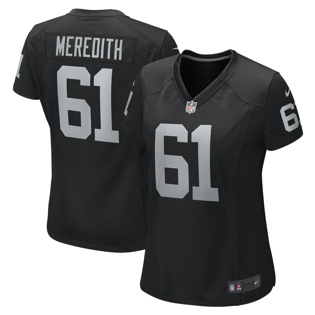 Jordan Meredith Las Vegas Raiders Women's Game Player Jersey - Black discount