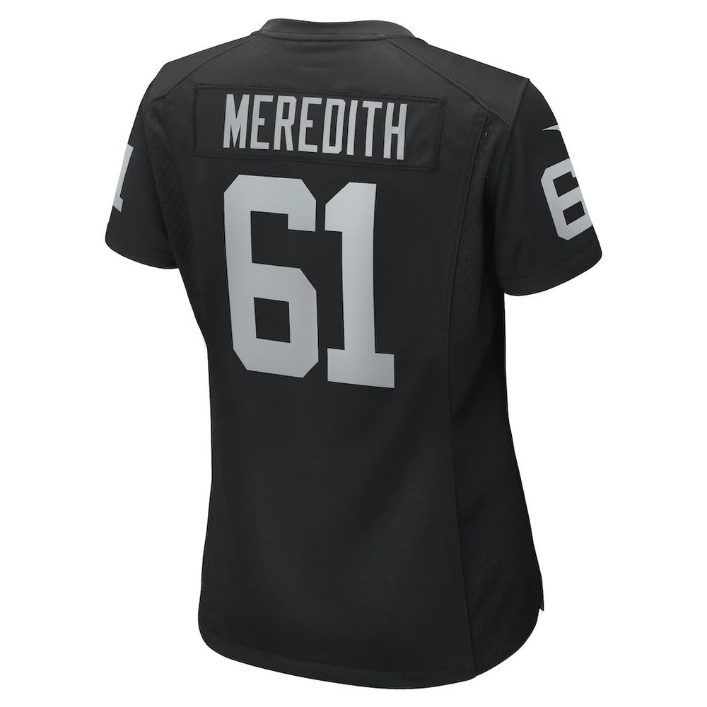 Jordan Meredith Las Vegas Raiders Women's Game Player Jersey - Black discount