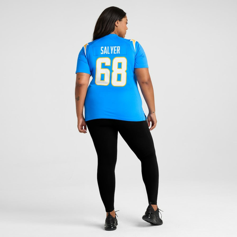 Jamaree Salyer Los Angeles Chargers Women's Game Player Jersey - Powder Blue outlet