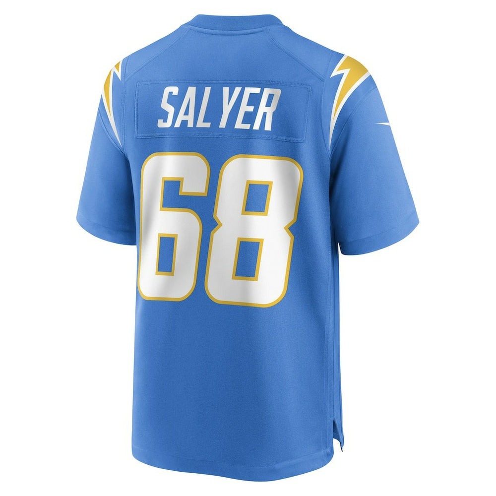 Jamaree Salyer Los Angeles Chargers Game Player Jersey - Powder Blue cheap