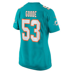 Cameron Goode Miami Dolphins Women's Game Player Jersey - Aqua outlet