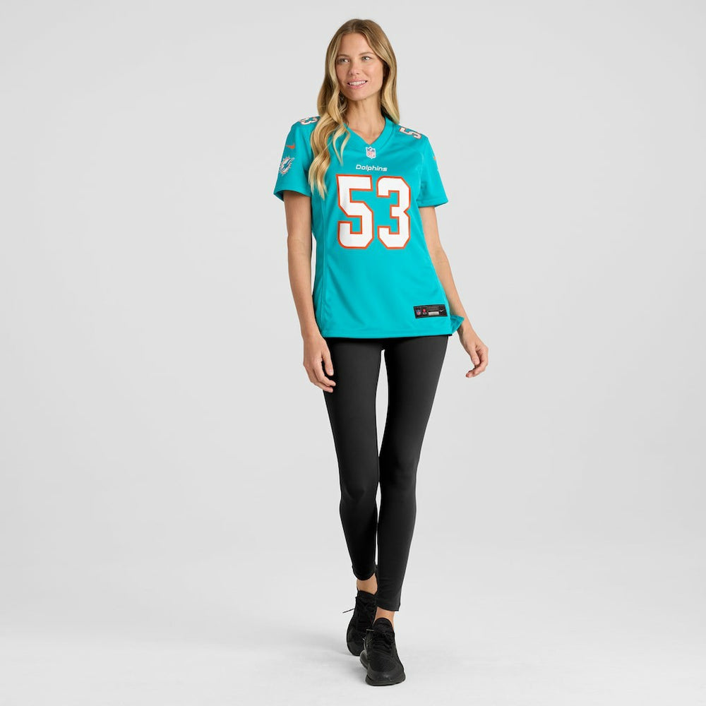 Cameron Goode Miami Dolphins Women's Game Player Jersey - Aqua outlet