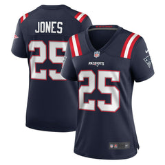 Marcus Jones New England Patriots Women's Game Jersey - Navy on sale