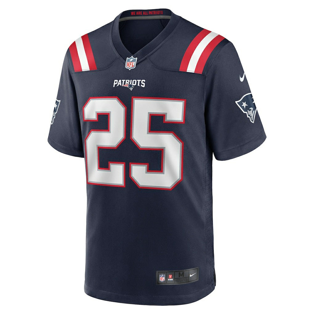 Marcus Jones New England Patriots Game Player Jersey - Navy for sale