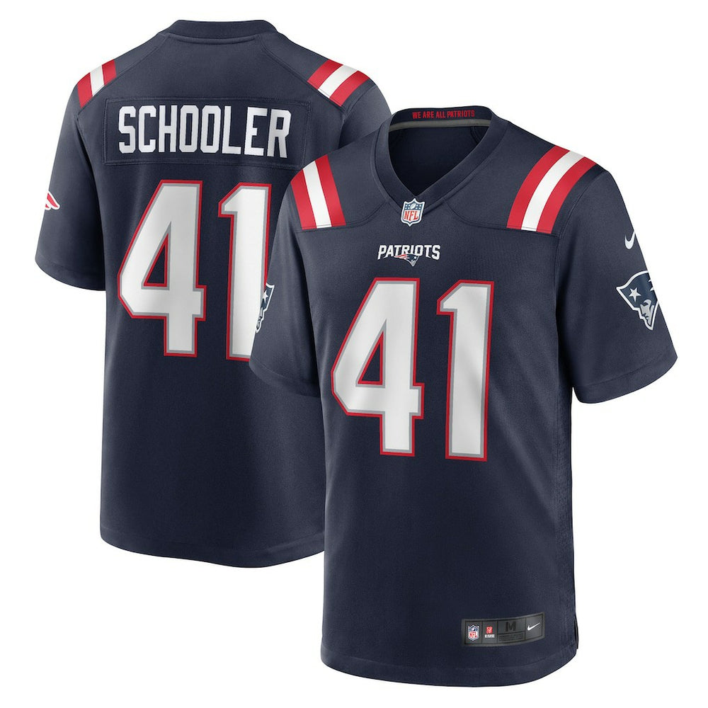 Brenden Schooler New England Patriots Game Player Jersey - Navy for sale