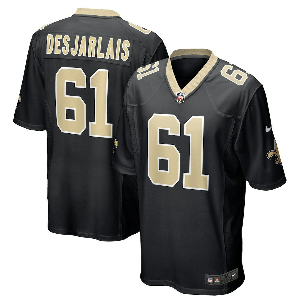 Drew Desjarlais New Orleans Saints Game Player Jersey - Black outlet