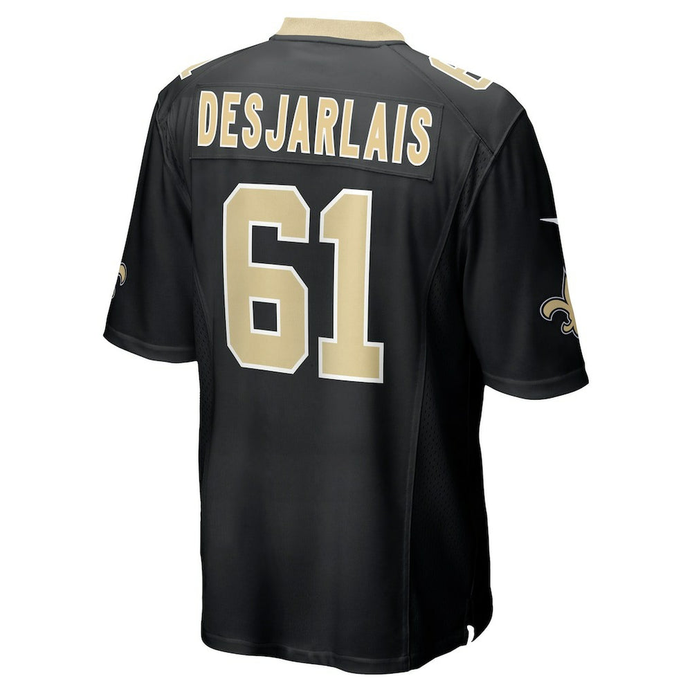 Drew Desjarlais New Orleans Saints Game Player Jersey - Black outlet