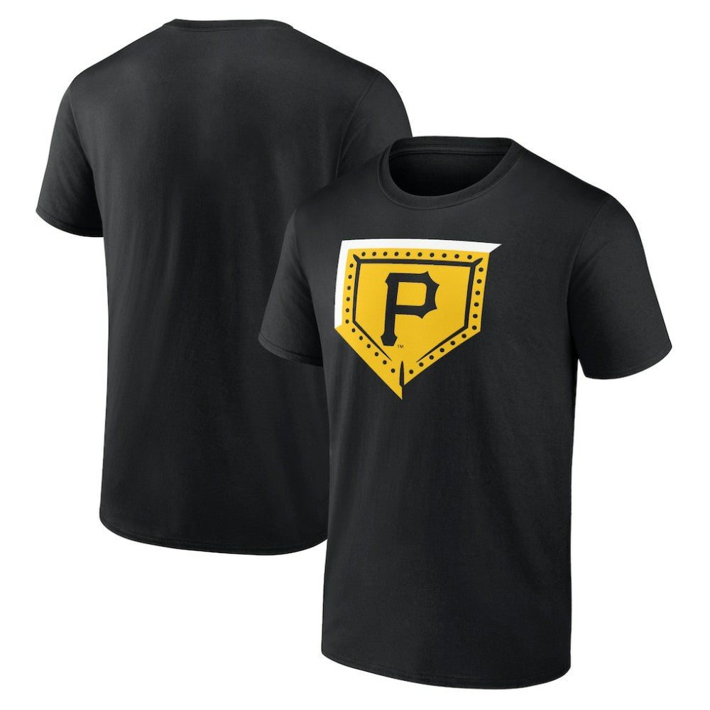 Pittsburgh Pirates Steel Plate T-Shirt Black