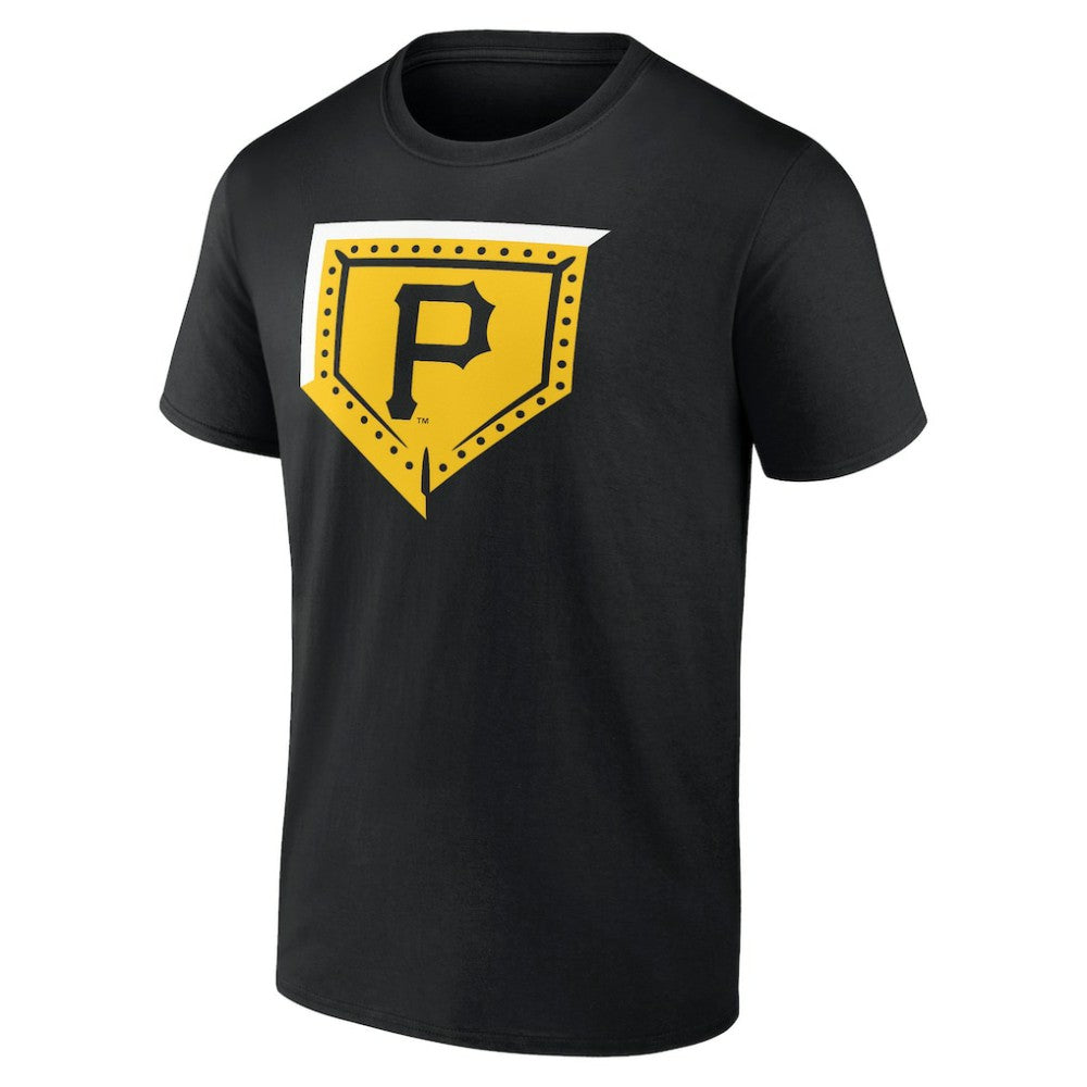 Pittsburgh Pirates Steel Plate T-Shirt Black