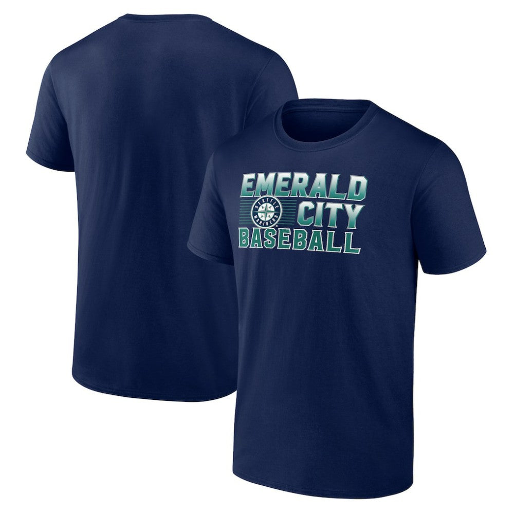 Seattle Mariners Emerald Baseball T-Shirt Navy
