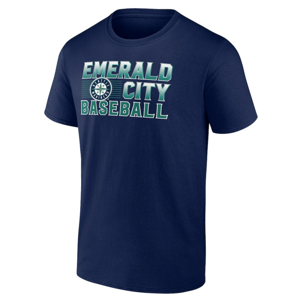 Seattle Mariners Emerald Baseball T-Shirt Navy