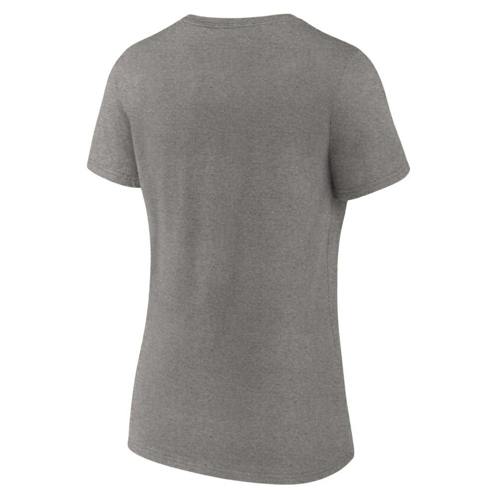 Boston Red Sox Women's Beauty And The Monstah V-Neck T-Shirt Gray