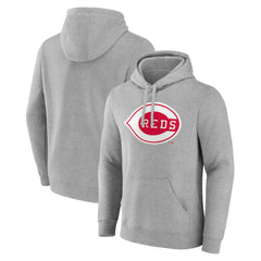 Cincinnati Reds Wahconah Pullover Hoodie Gray
