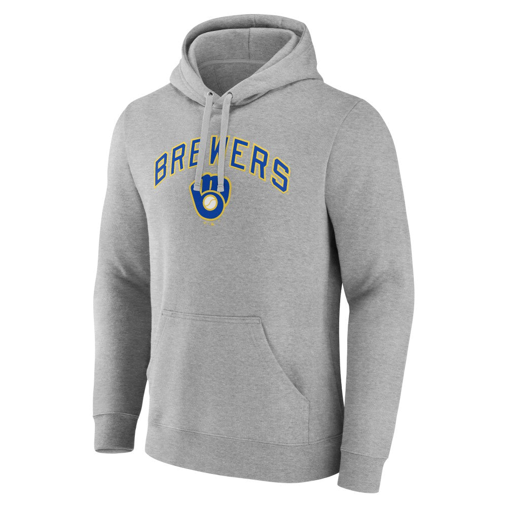 Milwaukee Brewers Wahconah Pullover Hoodie Gray