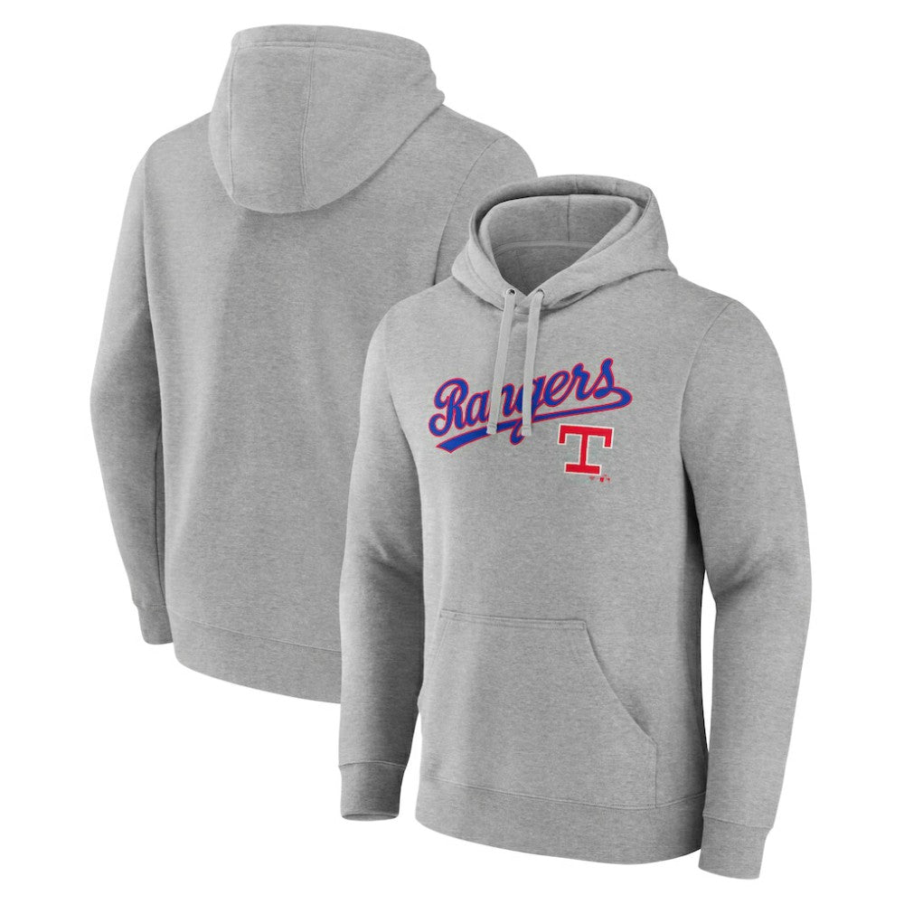Texas Rangers Wahconah Pullover Hoodie Gray