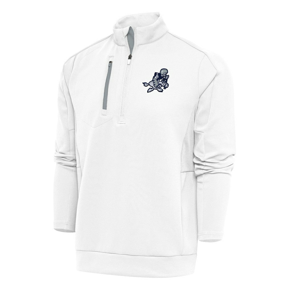 Dallas Cowboys Antigua Team Logo Throwback Generation Quarter-Zip Pullover Top - White outlet
