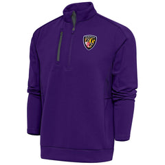 Baltimore Ravens Antigua Team Logo Throwback Generation Quarter-Zip Pullover Top - Purple sale