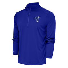 Indianapolis Colts Antigua Team Logo Throwback Tribute Quarter-Zip Pullover Top - Royal sale
