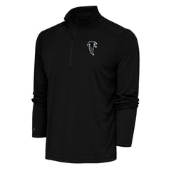 Atlanta Falcons Antigua Team Logo Throwback Tribute Quarter-Zip Pullover Top - Black online