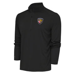 Baltimore Ravens Antigua Team Logo Throwback Tribute Quarter-Zip Pullover Top - Charcoal sale
