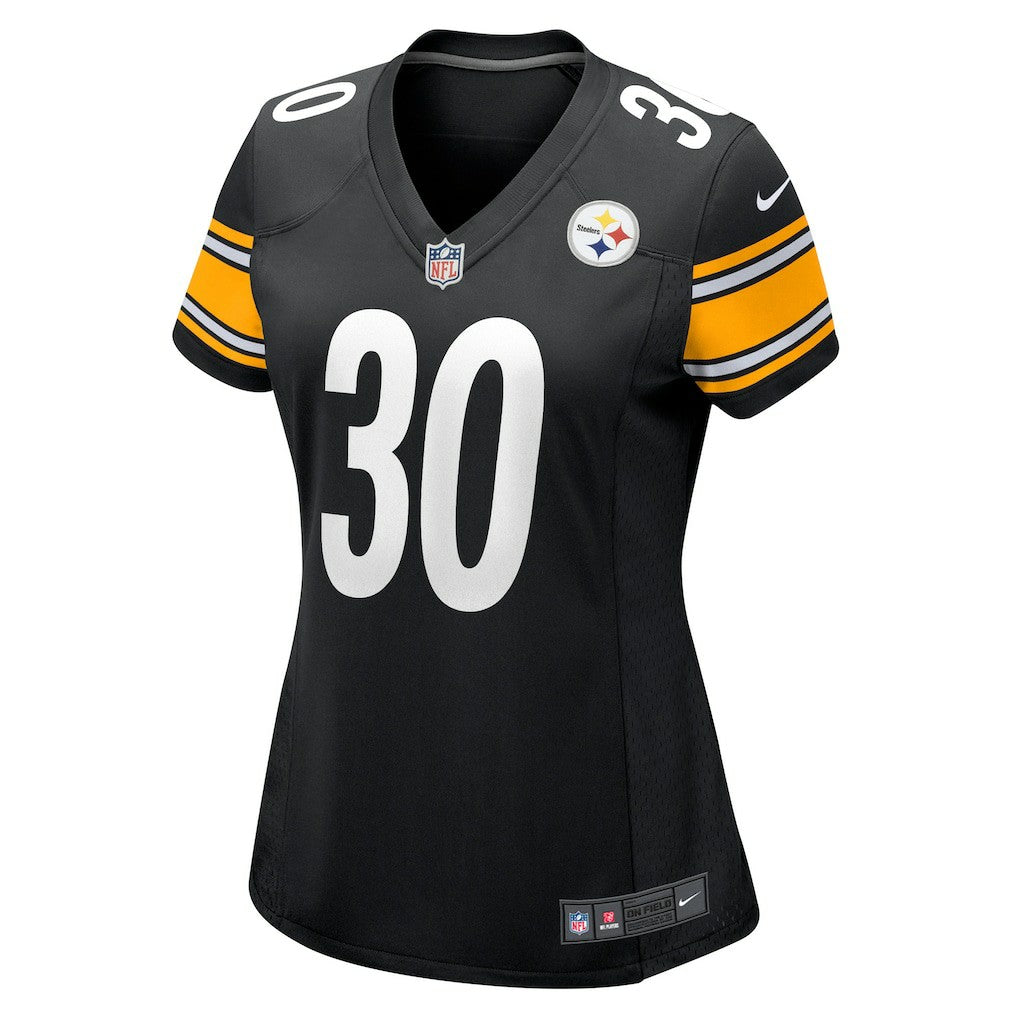 Jaylen Warren Pittsburgh Steelers Women's Game Player Jersey - Black on sale