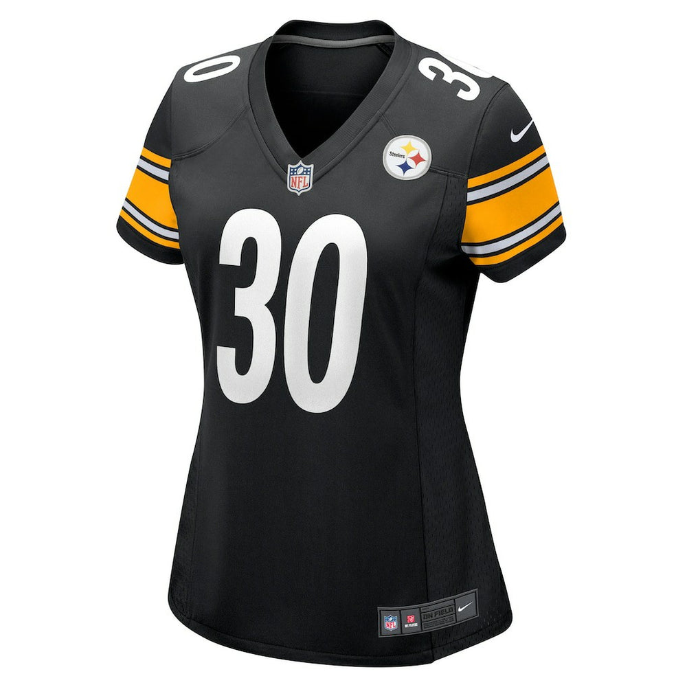 Jaylen Warren Pittsburgh Steelers Women's Game Player Jersey - Black on sale