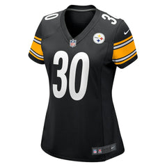 Jaylen Warren Pittsburgh Steelers Women's Game Player Jersey - Black on sale