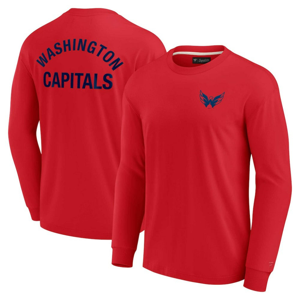 Washington Capitals Fanatics Unisex Elements Super Soft Long Sleeve T-Shirt - Red T-shirts