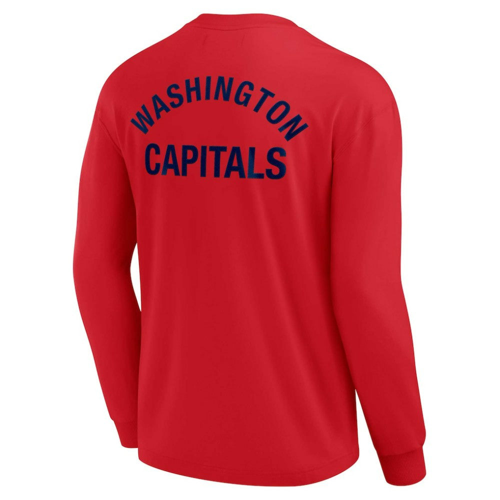 Washington Capitals Fanatics Unisex Elements Super Soft Long Sleeve T-Shirt - Red T-shirts