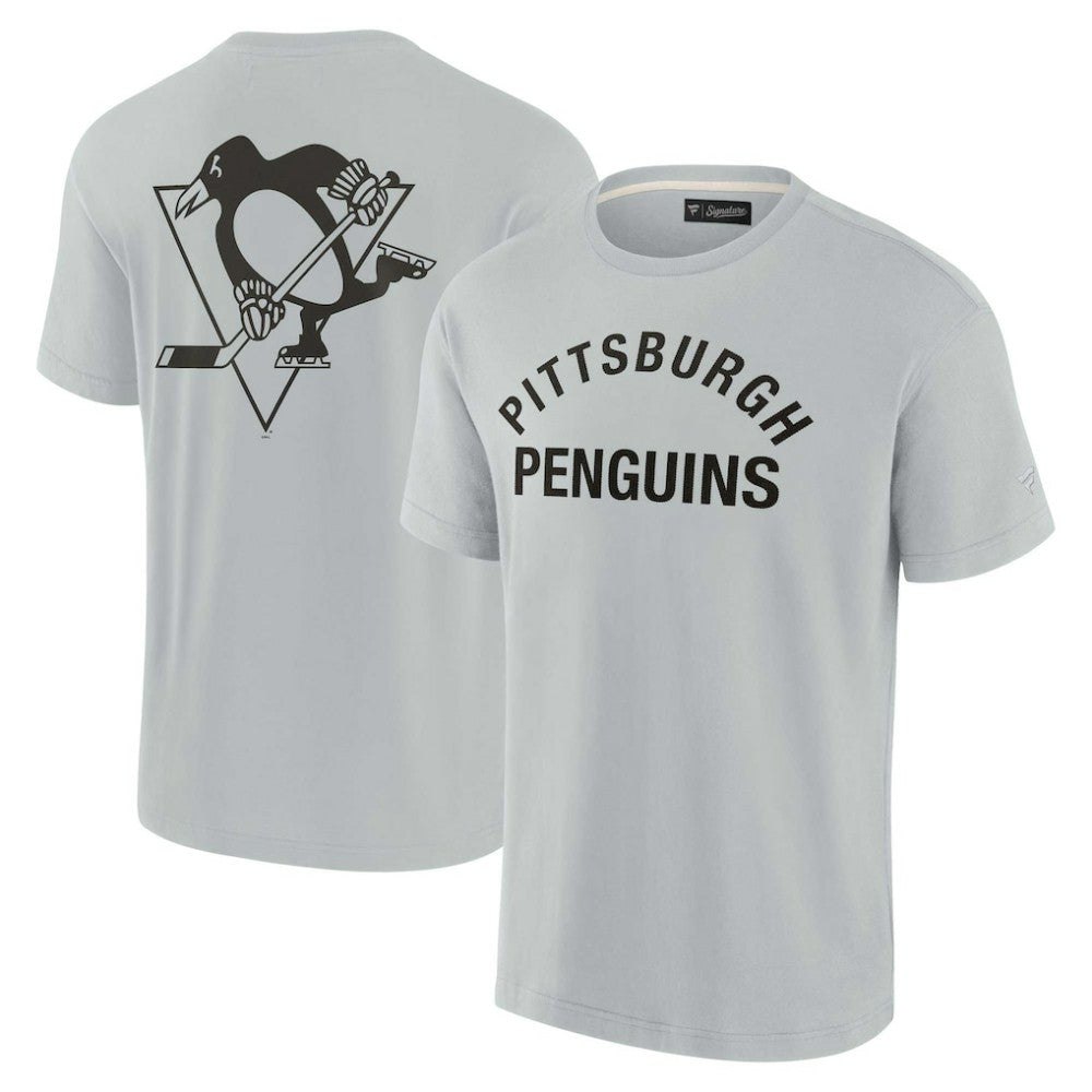 Pittsburgh Penguins Fanatics Unisex Elements Super Soft Short Sleeve T-Shirt - Gray T-shirts