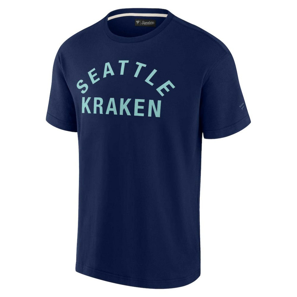 Seattle Kraken Fanatics Unisex Elements Super Soft Short Sleeve T-Shirt - Navy T-shirts