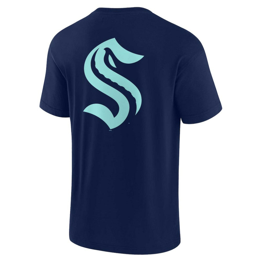 Seattle Kraken Fanatics Unisex Elements Super Soft Short Sleeve T-Shirt - Navy T-shirts