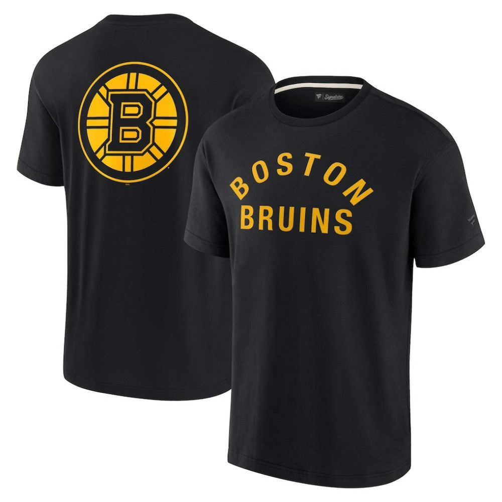 Boston Bruins Fanatics Unisex Elements Super Soft Short Sleeve T-Shirt - Black T-shirts
