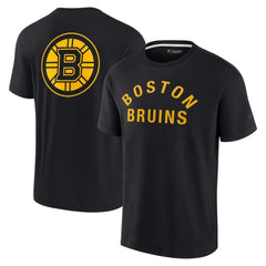 Boston Bruins Fanatics Unisex Elements Super Soft Short Sleeve T-Shirt - Black T-shirts
