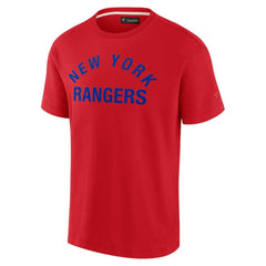 New York Rangers Fanatics Unisex Elements Super Soft Short Sleeve T-Shirt - Red T-shirts