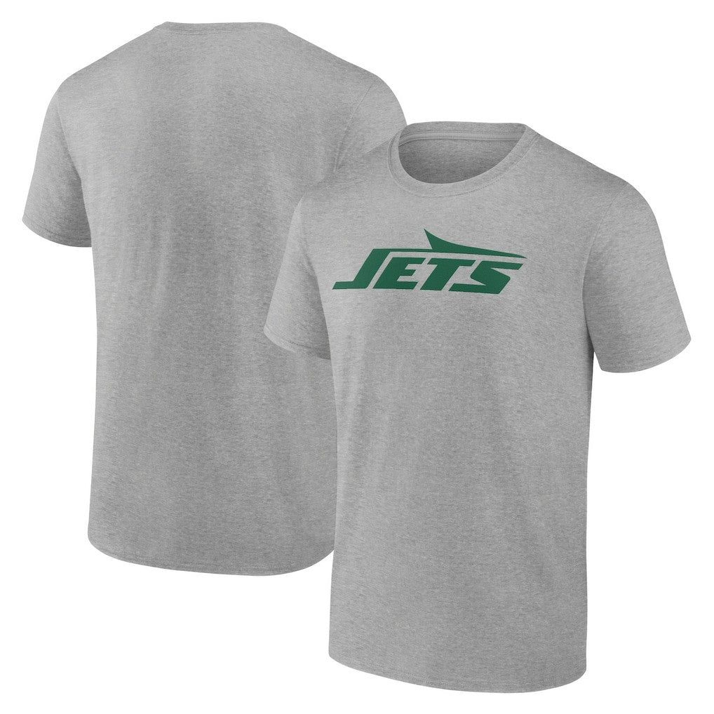 New York Jets Primary Logo T-Shirt - Heather Gray discount