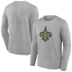 New Orleans Saints Primary Team Logo Long Sleeve T-Shirt - Gray online