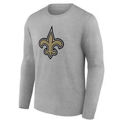 New Orleans Saints Primary Team Logo Long Sleeve T-Shirt - Gray online