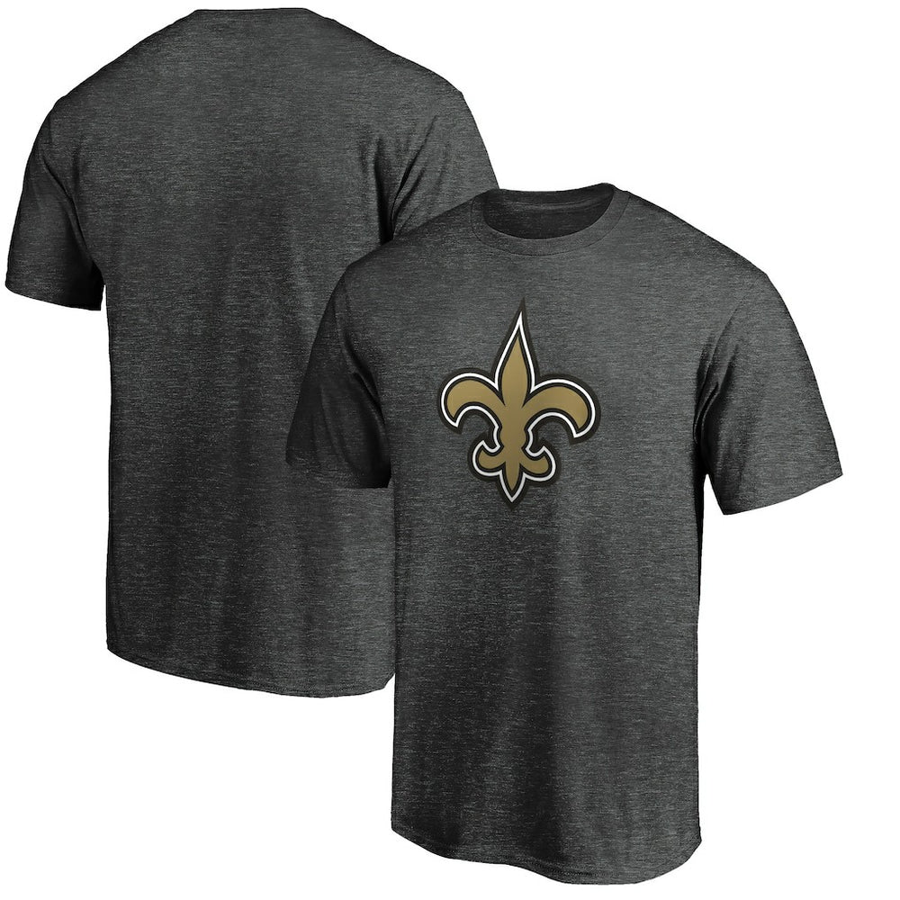 New Orleans Saints Primary Logo T-Shirt - Heather Charcoal sale