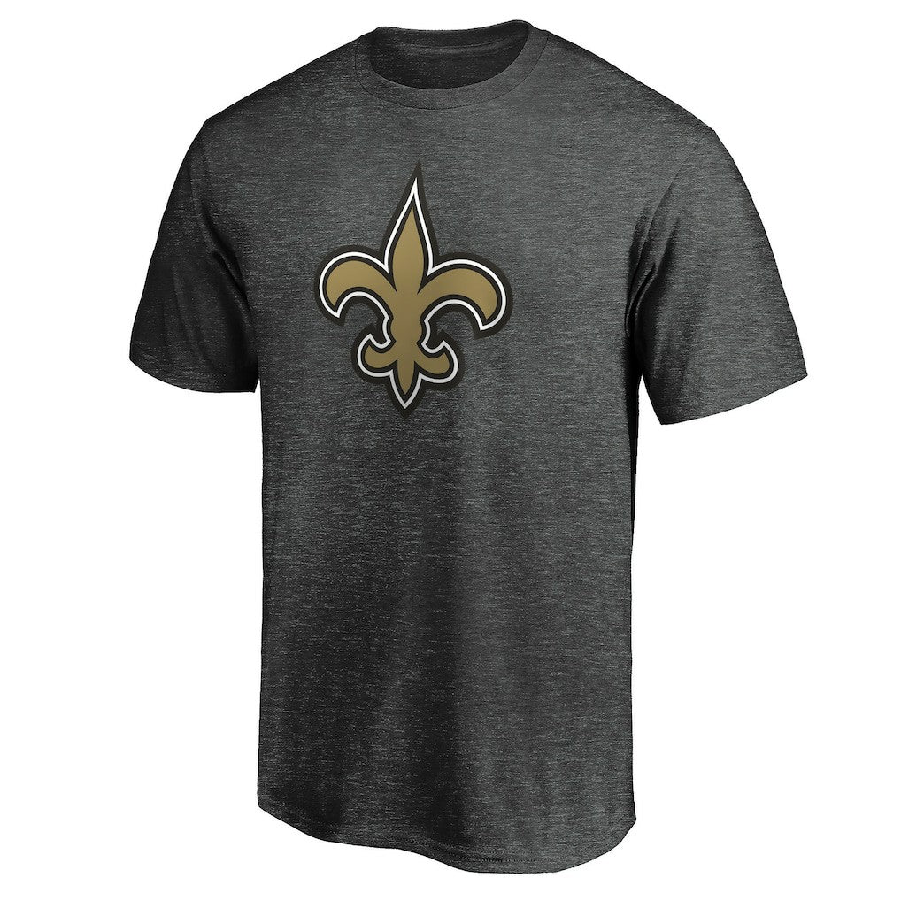 New Orleans Saints Primary Logo T-Shirt - Heather Charcoal sale