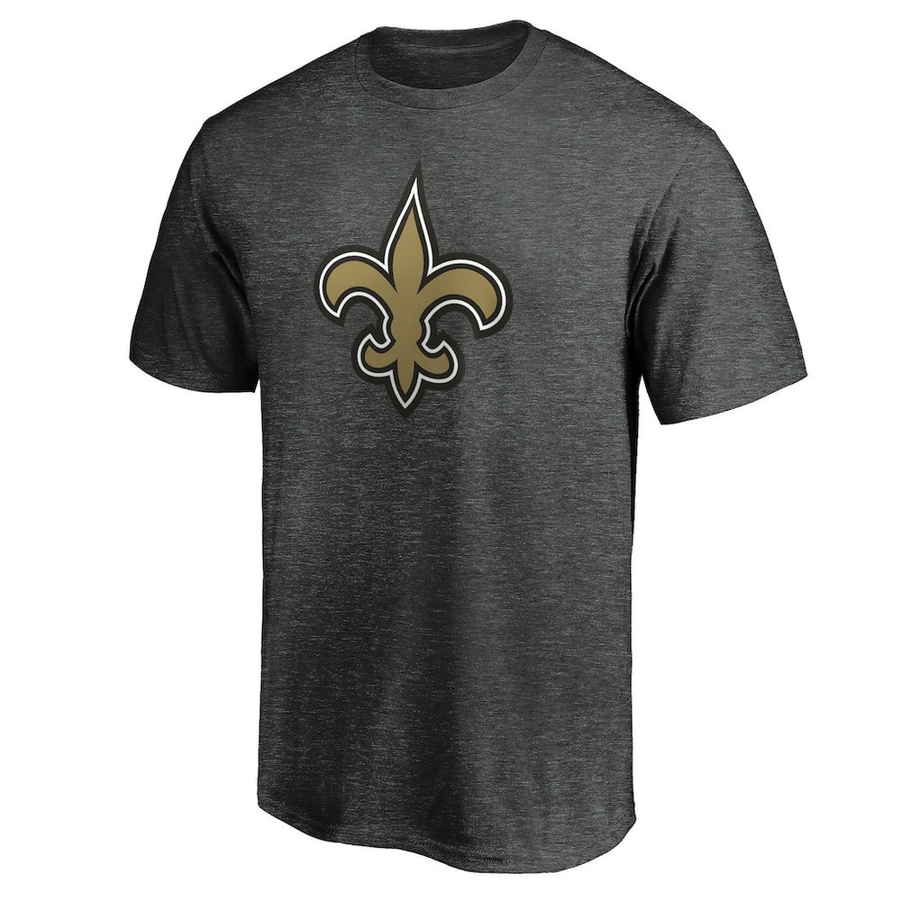 New Orleans Saints Primary Logo T-Shirt - Heather Charcoal sale