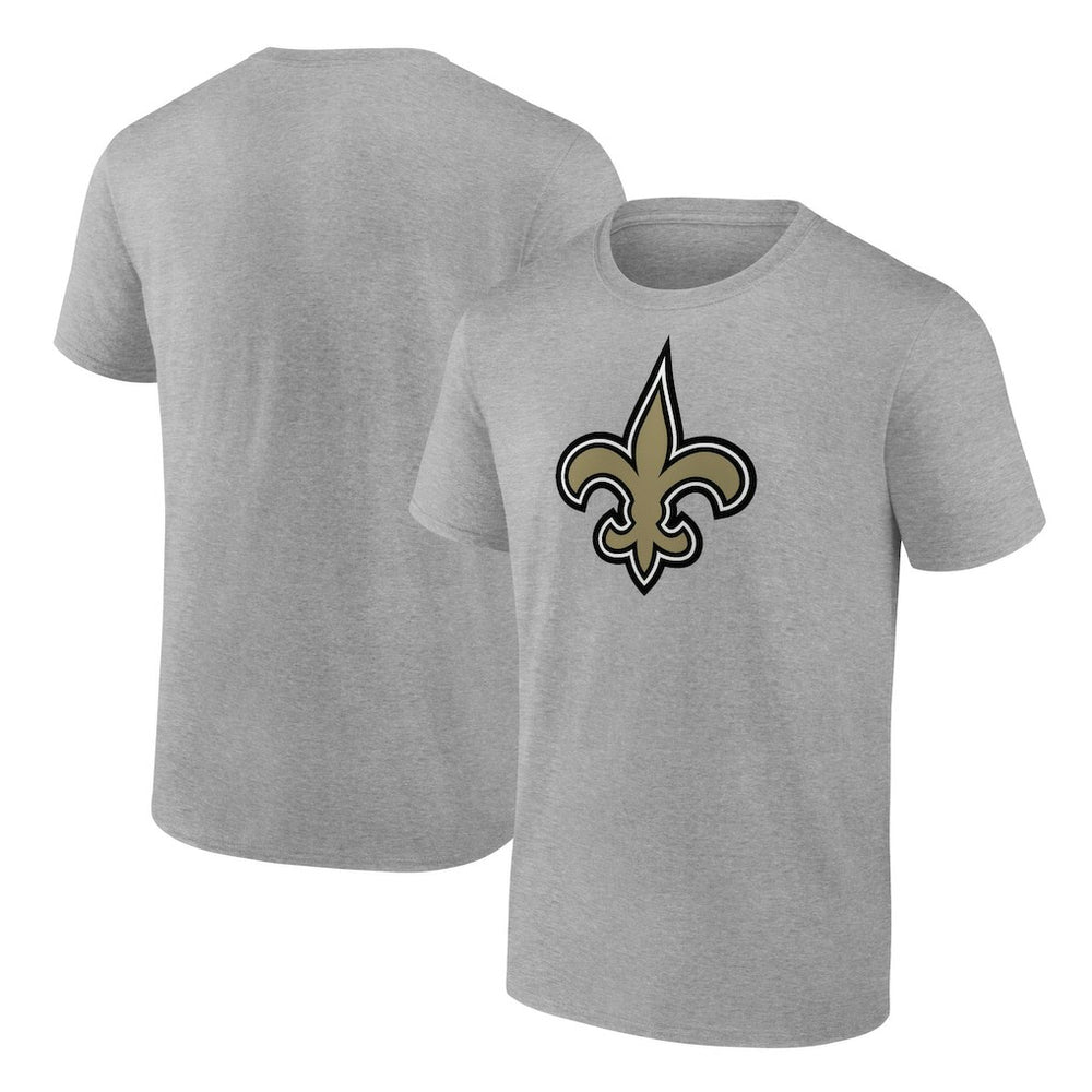New Orleans Saints Primary Logo T-Shirt - Heather Gray sale