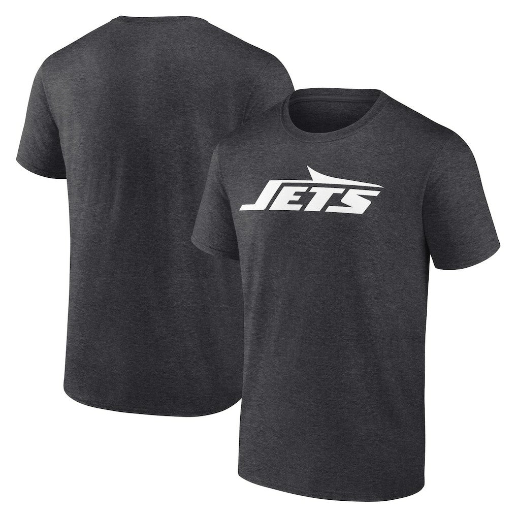 New York Jets Primary Logo T-Shirt - Heather Charcoal outlet