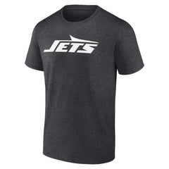 New York Jets Primary Logo T-Shirt - Heather Charcoal outlet