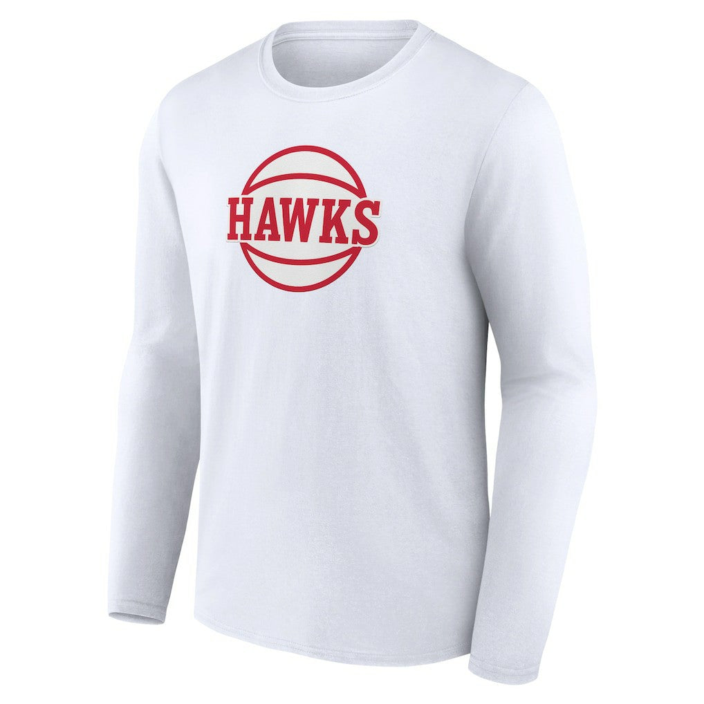 Atlanta Hawks Alternate Logo Long Sleeve T-Shirt - White cheap