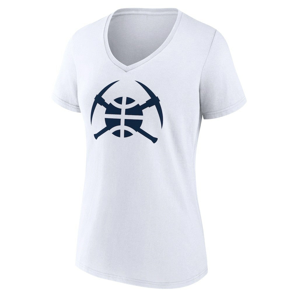 Denver Nuggets Women's Alternate Logo V-Neck T-Shirt sale - White sale